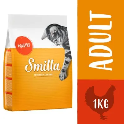 Sack Smilla-Adult-Trockenfutter mit Geflügel für erwachsene Katzen